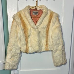 Cream Faux Fur Jacket